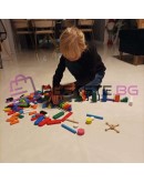 Дървено домино 360 части с торбичка